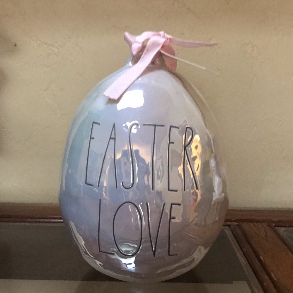 Rae Dunn Iridescent Easter Love large egg
